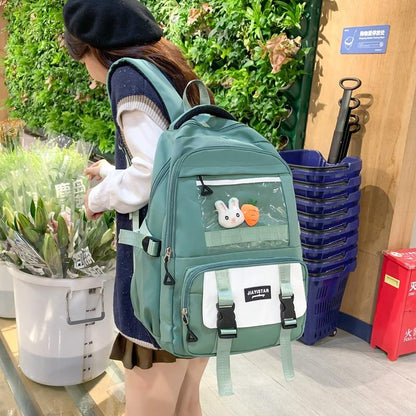 Morral escolar con accesorios #CodT