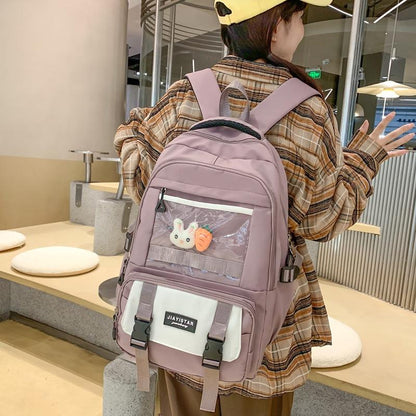 Morral escolar con accesorios #CodT
