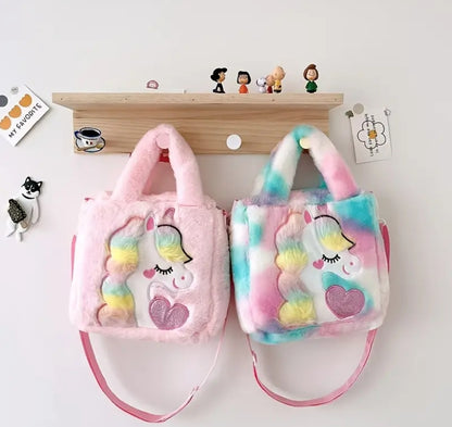 Cartera de peluche unicornio #CodU