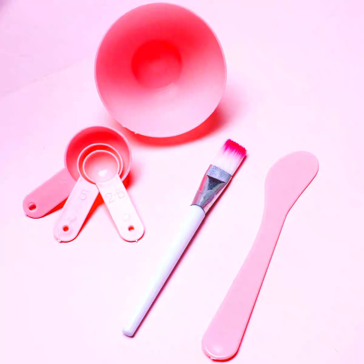 Set de bowl con utensilios para el skincare
