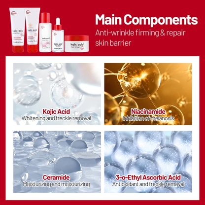 Set 5en1 de cuidado facial Kojic Acid #CodL