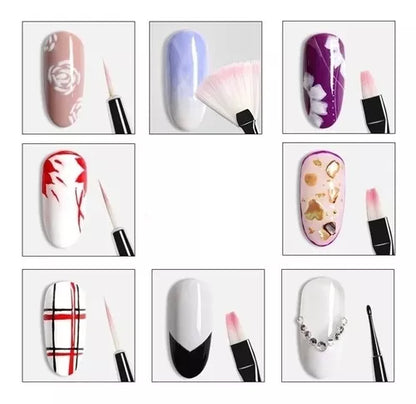 Juego de pinceles para uñas #CodL