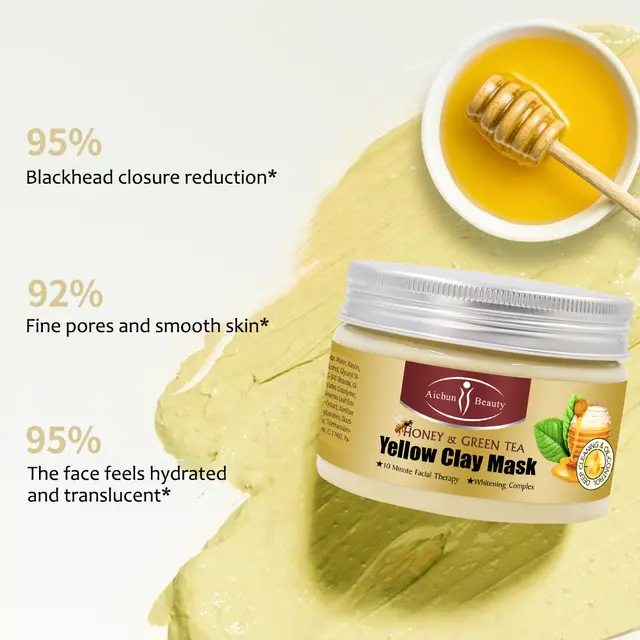 Mascarilla de arcilla miel y té verde #CodL