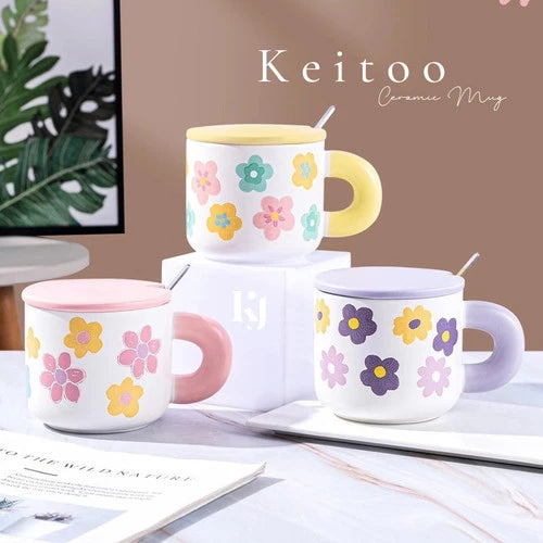 Tazas de cerámica flor #CodM