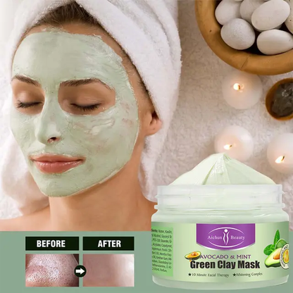 Mascarilla de arcilla de aguacate y menta #CodL
