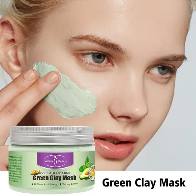 Mascarilla de arcilla de aguacate y menta #CodL