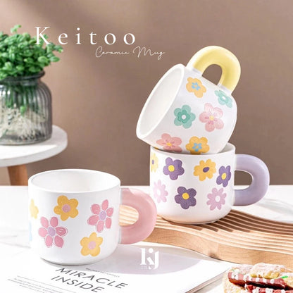 Tazas de cerámica flor #CodM