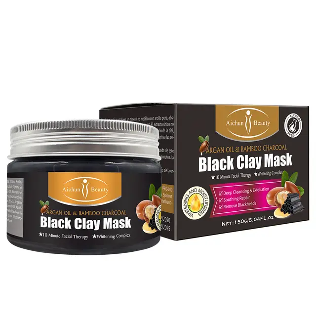 Mascarilla de arcilla con aceite de argán y carbón activado #CodL
