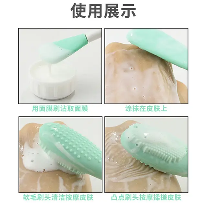 Cepillo 2en1 para exfoliar y aplicar mascarilla