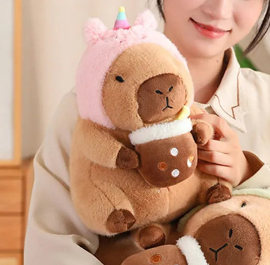 Peluche capybara unicornio 30cm #CodU