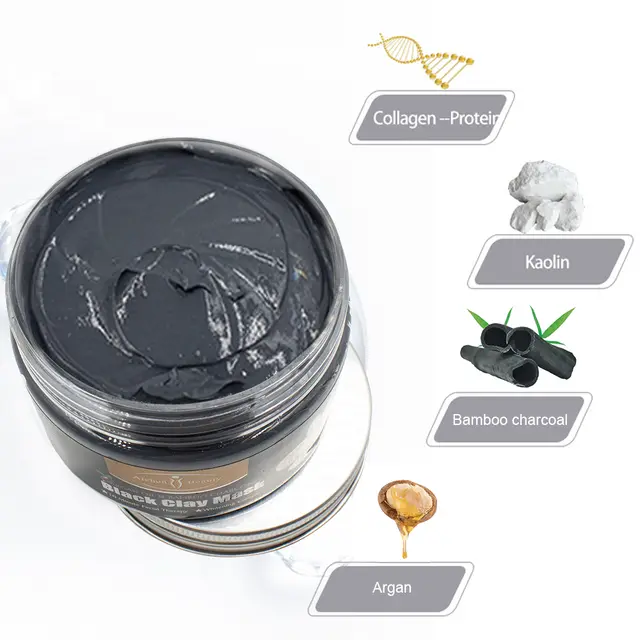 Mascarilla de arcilla con aceite de argán y carbón activado #CodL