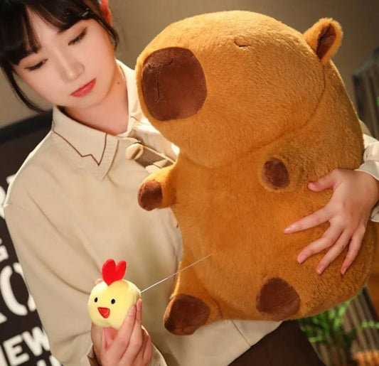 Peluche capybara pollito 30cm #CodU